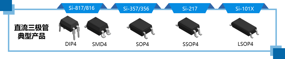 开关电源中常见光耦的典型封装示意图
